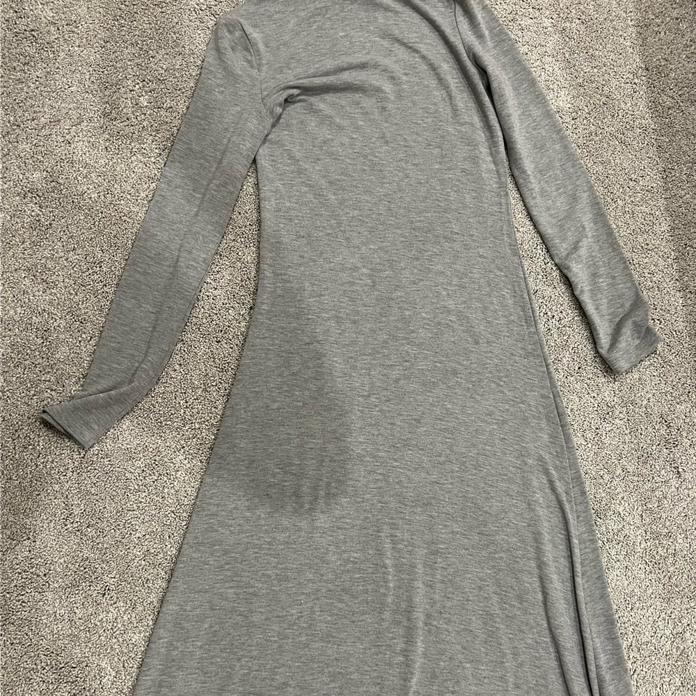 Zara Gray Long Sleeve Dress